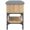 vidaXL Lavička na topánky dub sonoma 62x32x45 cm kompozitné drevo