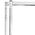 vidaXL 2-posch. stojany na pneumatiky 2ks strieborné 110x40x110cm oceľ