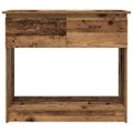 vidaXL konzolový stolík so zásuvkami staré drevo 85,5x38,5x74,5 cm