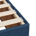 vidaXL Posteľný rám boxsping s matracom modrý 80x200 cm látka