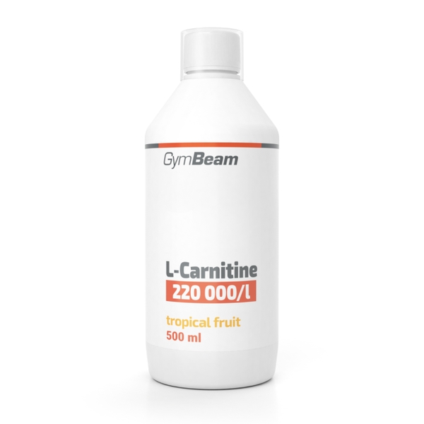 L-karnitín - GymBeam, tropical fruit, 500 ml, tekutý