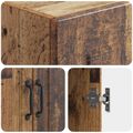 vidaXL Sada skríň 2 ks 33 x 34,5 x 87 cm Kompozitné drevo Staré drevo