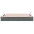 vidaXL Otomanový posteľný rám Tmavo šedá 200 x 200 cm látka