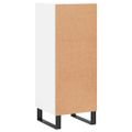vidaXL Komoda biela 34,5x34x90 cm spracované drevo