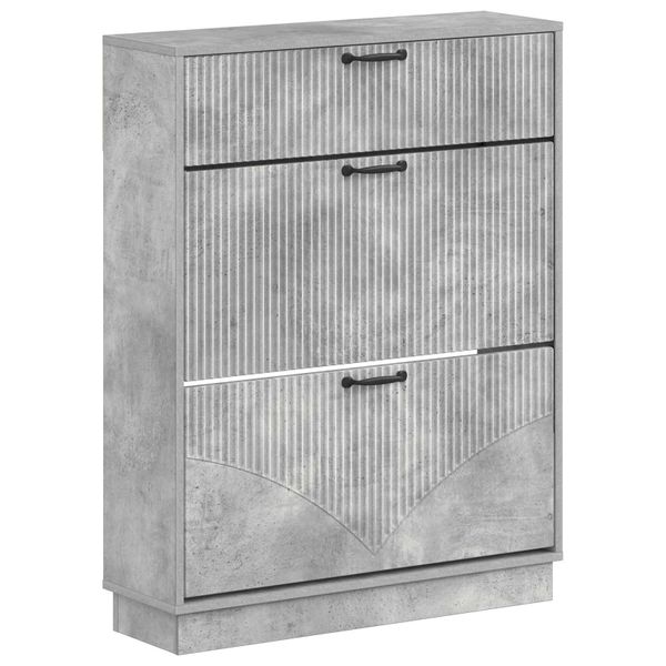 vidaXL Skriňa na topánky HOORN 78 x 24 x 100 cm Kompozitné drevo