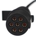 Propojovací spirálový kábel 7pin typ N TRAILER CABLE 11, plastová zástrčka, 24V, 3,5 m SIXTOL