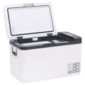 vidaXL Chladiaci box s rukoväťou čierno-biely 18 l PP a PE