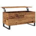 vidaXL Konferenčný stolík staré drevo 90x44,5x45 cm kompozitné drevo