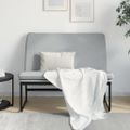 vidaXL Lavička bledosivá 100x75x76 cm látka