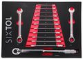 Modul s náradím do dielenského vozíka MECHANIC TOOL TRAY 7, 14 ks SIXTOL