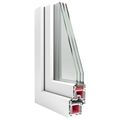 vidaXL Otočné a sklopné okno do suterénu RISOR 50 x 75 cm PVC a sklo
