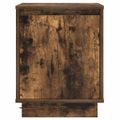 vidaXL Nočný stolík 2 ks Dymová dub 39 x 34,5 x 50 cm Kompozitné drevo