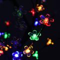 vidaXL Vianočný stromček 128 LED farebné svetlo kvety čerešne 120 cm