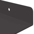 vidaXL Závesná polica 2 ks Čierny 60 x 18 x 2,5 cm Oceľ