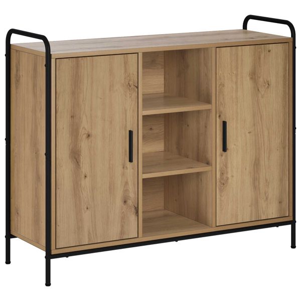 vidaXL Servírovacia skriňa Dub artisan 97 x 33 x 81 cm
