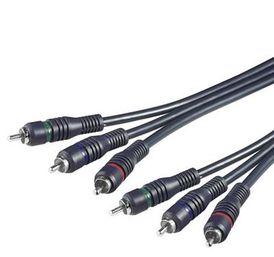 PremiumCord Kábel 3x CINCH-3x CINCH M/M 2m HQ
