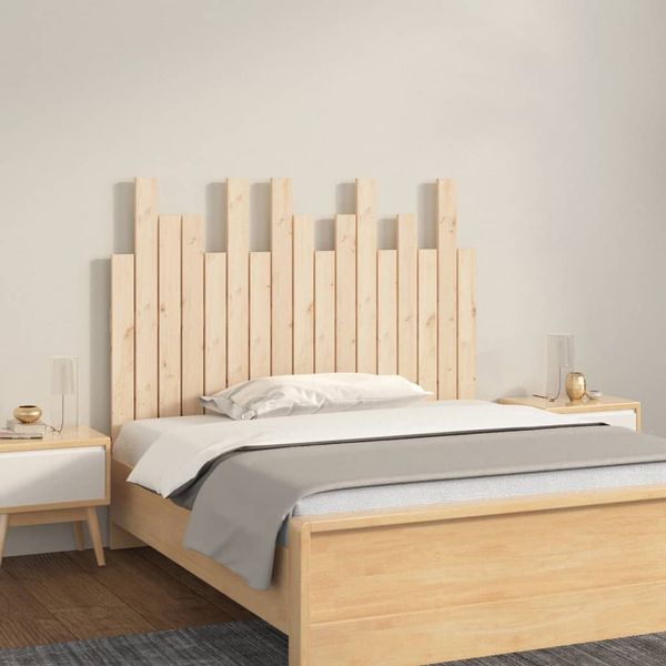 vidaXL Nástenné čelo postele 108x3x80 cm masívna borovica