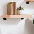 vidaXL Nástenná polica 40x30x(2-4) cm neošetrený dubový masív