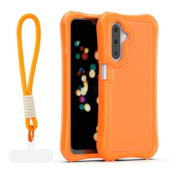 Puzdro Safepop s pásikom pre A17 4G / A17 5G / A26 5G / A18 5G oranžová