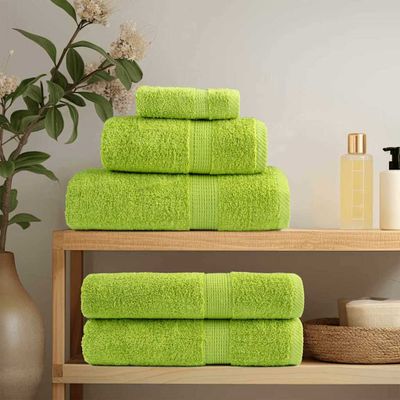 vidaXL Uterák pre hostí SOLUND 2 pcs Zelená 15 x 21 cm 550 gsm