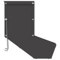 vidaXL Kŕmidlo pre králiky Čierna 12,5 x 26 x 28,5 cm 1 kg