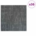 vidaXL Kobercová dlaždica Betónovo sivá 50 x 50 cm 36 ks PP a Bitúmen