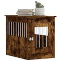 vidaXL Nábytková prepravka pre psa dymový dub 55x80x68 cm kompoz.drevo