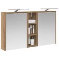 vidaXL Set kabinetov do kúpeľne 3 ks 106 x 16 x 62,5 cm