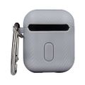 Carbonové puzdro pre Airpods / Airpods 2 sivé