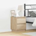 vidaXL Nočný stolík 2 ks Sonoma dub 39 x 34,5 x 50 cm Kompozitné drevo