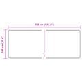 vidaXL Behúň MARSA Sivá 100 x 350 cm Polyester a PVC