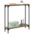 vidaXL Konzolový stôl Remeselný dub 75 x 22,5 x 75 cm Kompozitné drevo