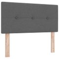 vidaXL Posteľ s pružinovým rámom Tmavo šedá 200 x 80 cm látka
