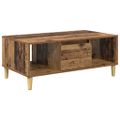 vidaXL Konferenčný stolík Staré drevo 90 x 50 x 26.5 cm