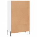 vidaXL Vysoká skrinka biela 69,5x31x115 cm kompozitné drevo