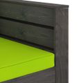 vidaXL 2-dielna záhradná súprava s podložkami sivé impregnované drevo