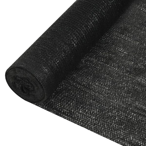 vidaXL Tieniaca sieť čierna 1,5x50 m HDPE 195 g/m²