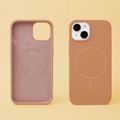 Silicone Thin Mag case for iPhone 17 6,3" / 18 6,3" caramel