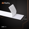 Suchý zip samolepící Ruhhy 25999 5m x 2,5cm biely