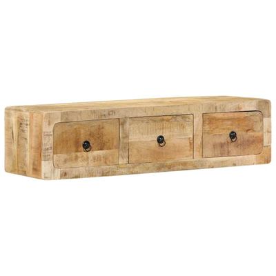 vidaXL TV skrinka na stenu 100x32x25 cm masívne drevo hrubé mango