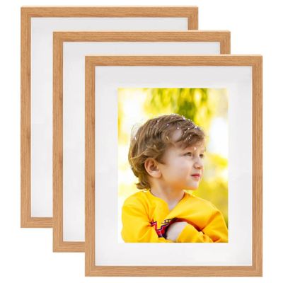 vidaXL 3D fotorámiky 3 ks dub 21x29,7 cm 15x20 cm na fotku