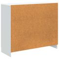 vidaXL Servírovacia skriňa Biela 89 x 34,5 x 77 cm Kompozitné drevo