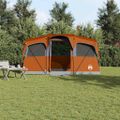 vidaXL Rodinný stan so strechou Oranžová a oranžová 435 x 255 x 216 cm