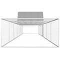 vidaXL Kurín 14x2x2 m, pozinkovaná oceľ