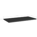 vidaXL Prídavné police 4 ks, lesklé čierne 60x30x1,5 cm, drevotrieska