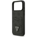 Puzdro Guess 4G Double Card Triangle pre iPhone 17 Pro Max čierne
