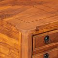 vidaXL Písací stôl so zásuvkami 110x50x76 cm akáciový masív