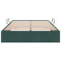 vidaXL Otomanový posteľný rám Tmavozelená 120 x 200 cm Zamat