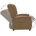vidaXL 2-miestne sklápacie kreslo sivohnedé mikrovlákno