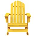 vidaXL Záhradná hojdacia stolička Adirondack jedľový masív žltá